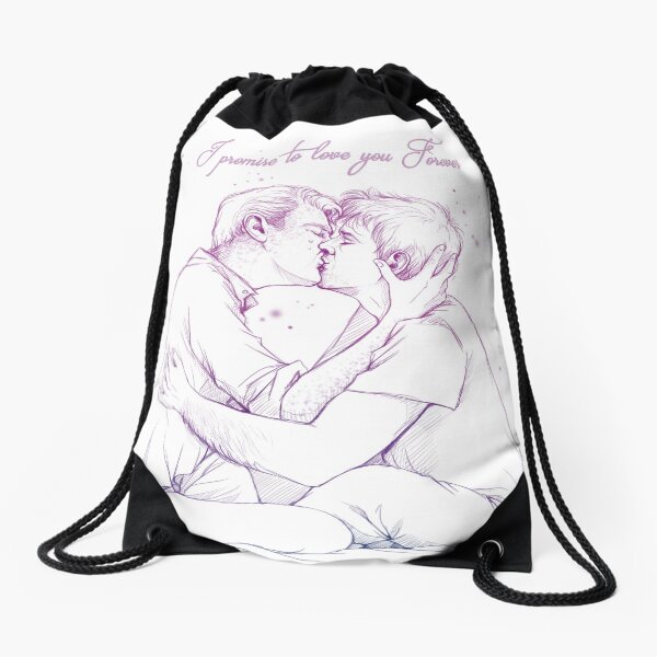 Mystrade - I promise to love you Forever Drawstring Bag