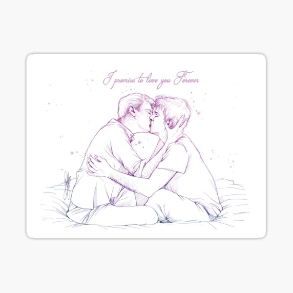 Mystrade - I promise to love you Forever Sticker