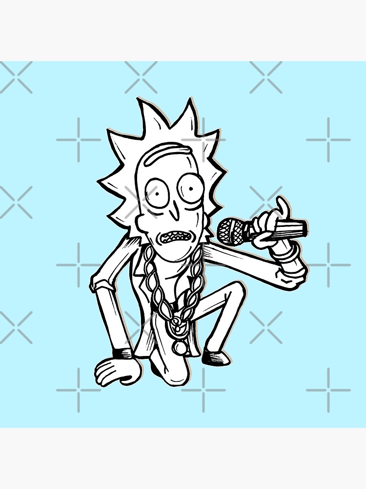 Rick Sanchez from Rick and Morty™ Getting Schwifty by sketchNkustom