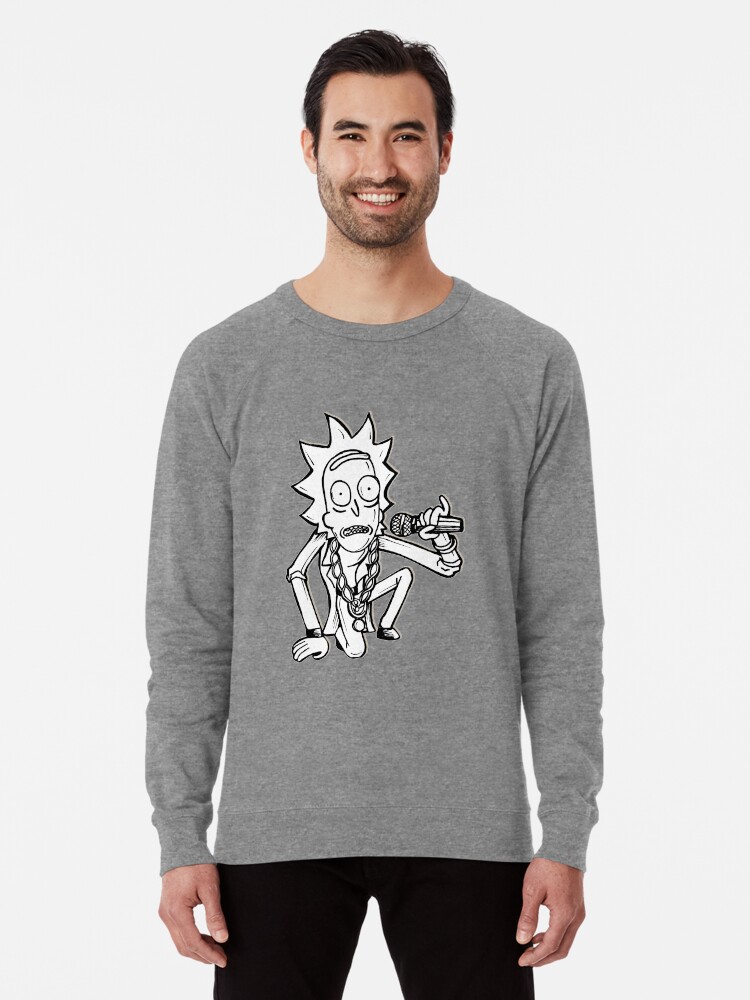 Alternate view of Rick Sanchez from Rick and Morty™ Getting Schwifty Lightweight Sweatshirt