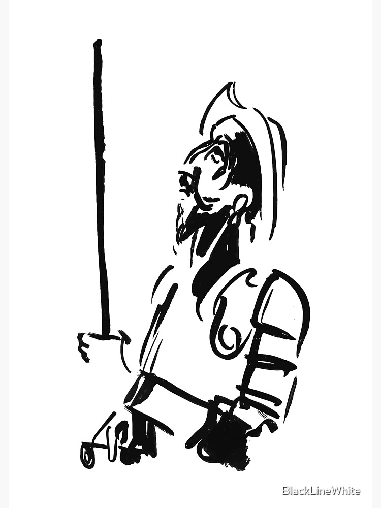 "Don Quixote (Sketch)" Photographic Print for Sale by BlackLineWhite