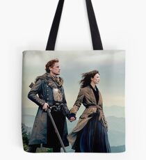 Outlander Diana Gabaldon season 4 Jamie and Claire Tote Bag