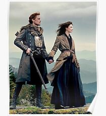Póster Outlander Diana Gabaldon temporada 4 Jamie y Claire