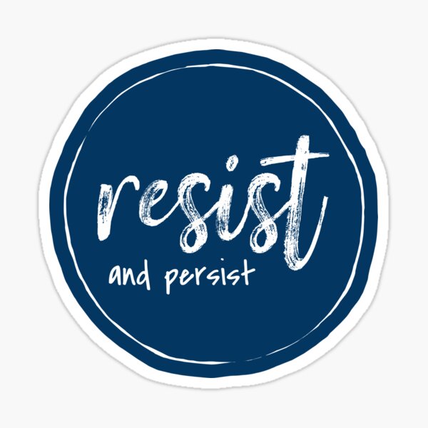 Vista previa del artículo con la obra «Resistir y persistir», diseñado y vendido por nyah14.