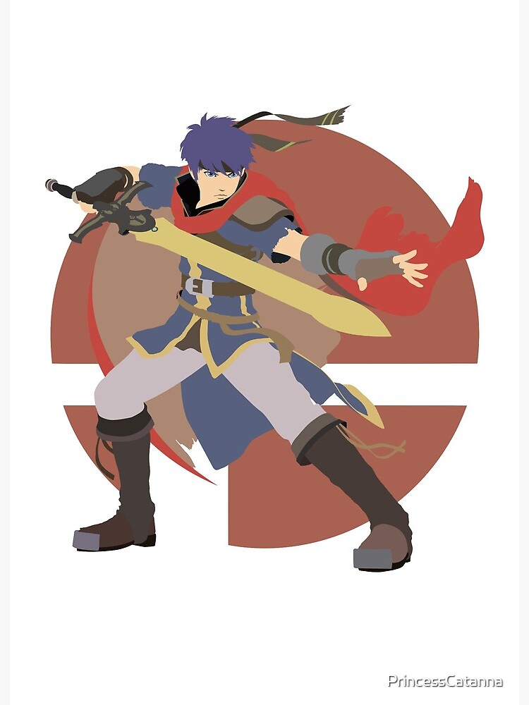 Ike Super Smash Bros Ultimate Art Board Print By Princesscatanna Redbubble
