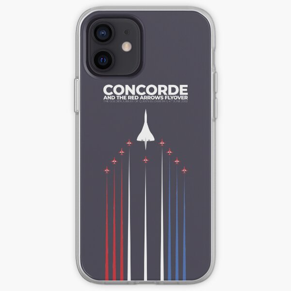 Concorde and the Red Arrows Flyover. The Golden Jubilee of Queen Elizabeth II, 4th July 2002 iPhone Soft Case