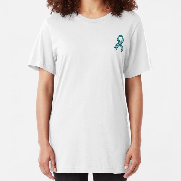 Gesichtsschmerz-Bewusstseins-Band Slim Fit T-Shirt