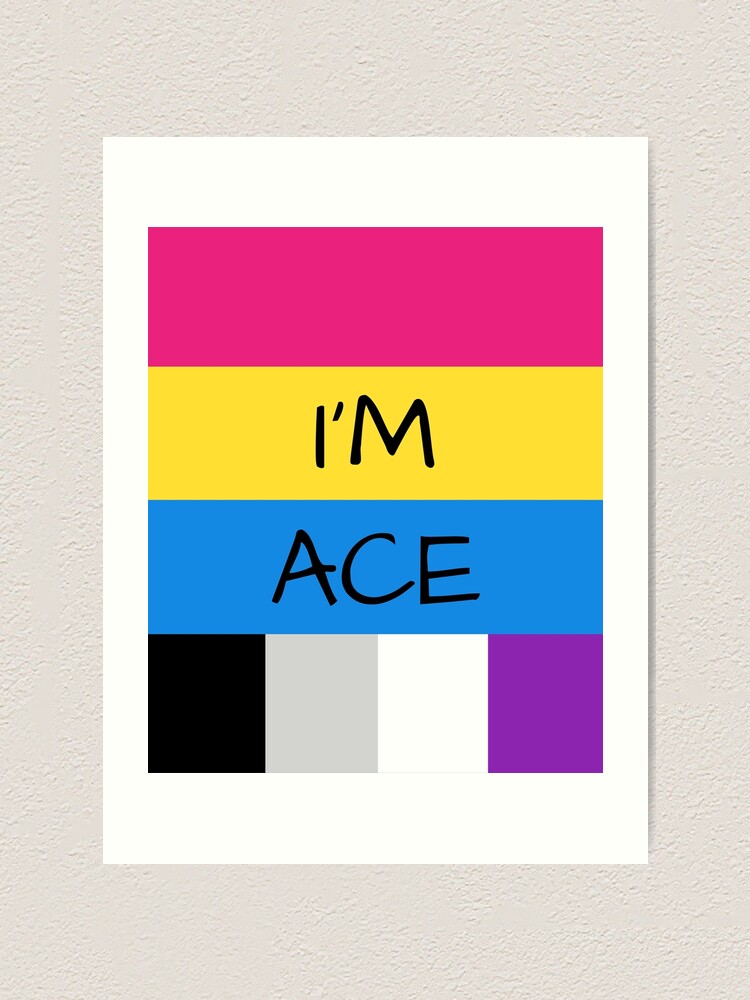 Panromantic Flag Asexual Flag Asexual Im Ace T Shirt Art Print By 