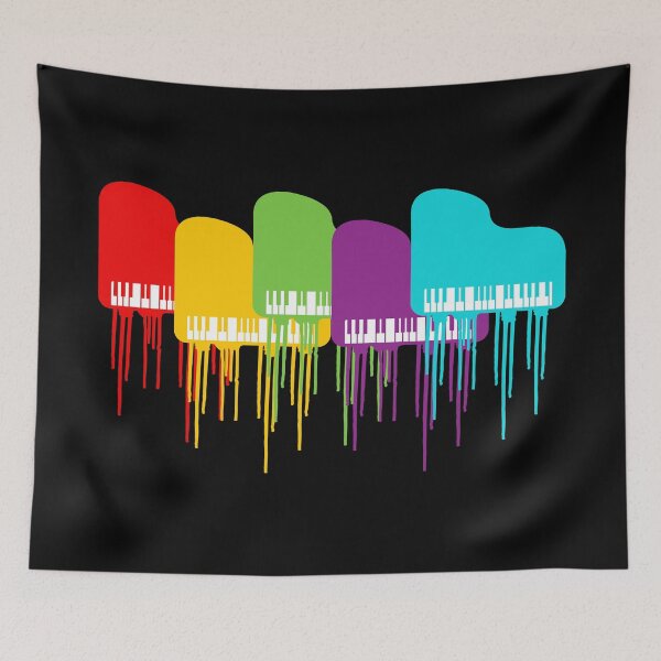 Item preview, Colorful piano | Musical Instrument Piano Pianist designed and sold by anziehend.