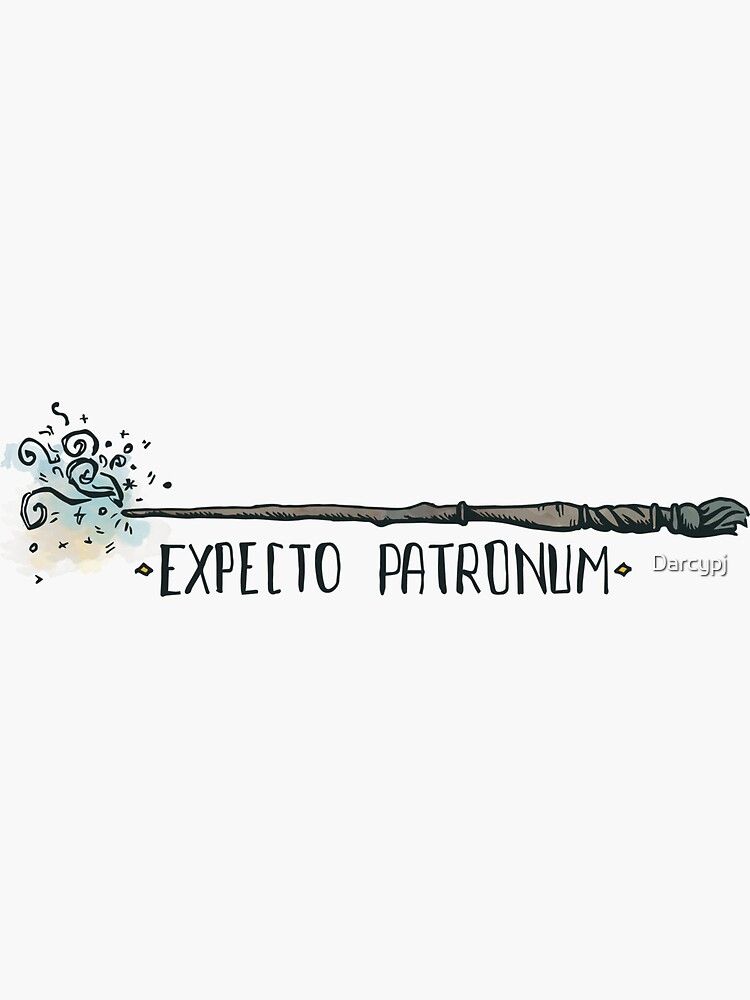 expecto-patronum-sticker-for-sale-by-darcypj-redbubble