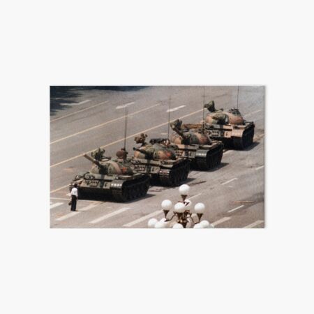 Tank Man, Tiananmen Square Art Board Print