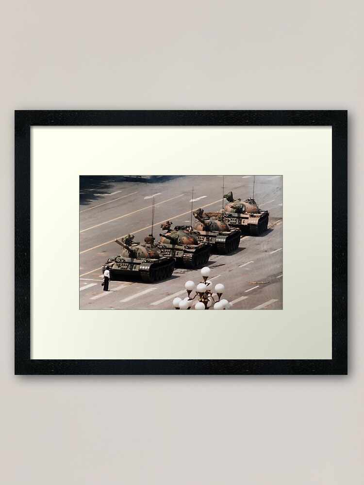 Alternate view of Tank Man, Tiananmen Square Framed Art Print