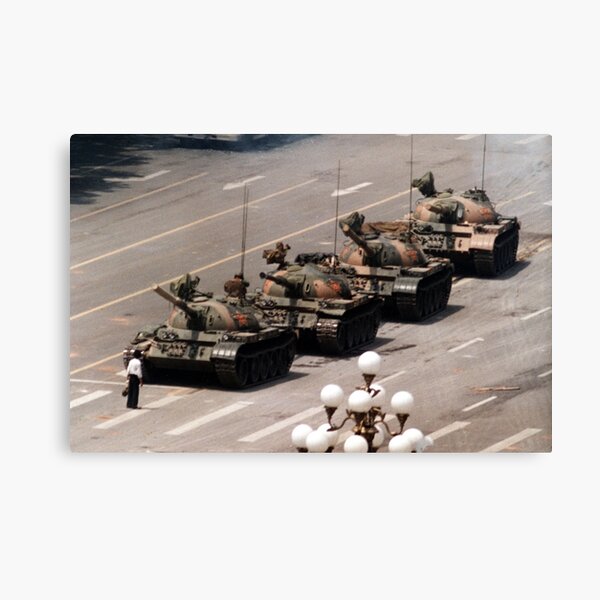 Tank Man, Tiananmen Square Canvas Print