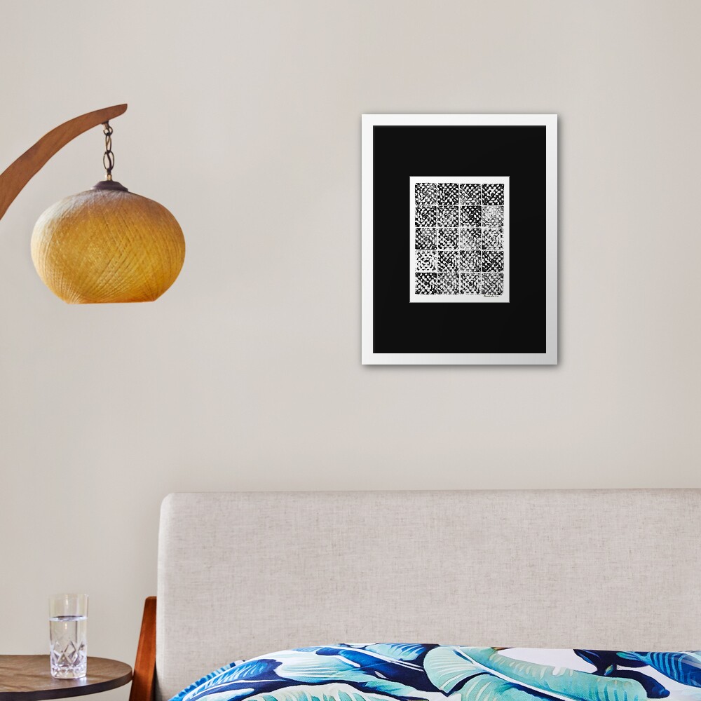 Crochet Impressions: GRANNY Framed Art Print