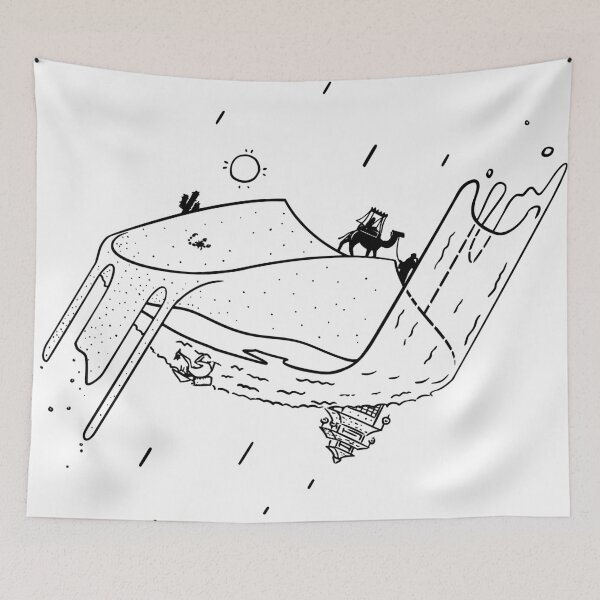 Item preview, Surrealistic Island - Black designed and sold by DerNerd.
