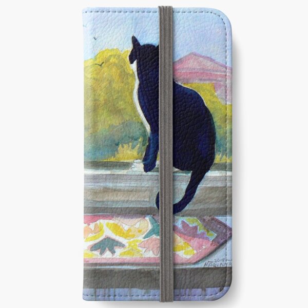 Tuxedo cats Jake and Elwood Watercolor iPhone Wallet