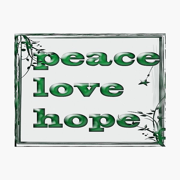 Item preview, peace love hope greeting card designed and sold by Kristi Bryant.