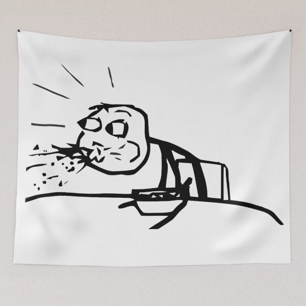 Item preview, Guy Spitting Cereal Meme designed and sold by Meme Economy.