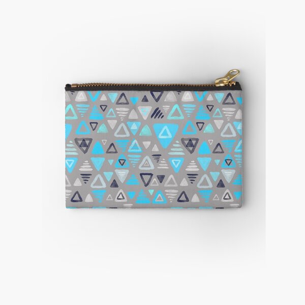 Item preview, Summer Turquoise Triangles on Grey designed and sold by micklyn.