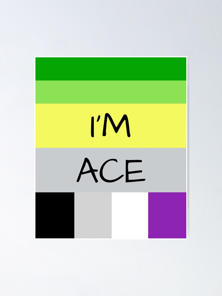 Aromantic Flag Asexual Flag Im Ace Asexual T Shirt Poster By 