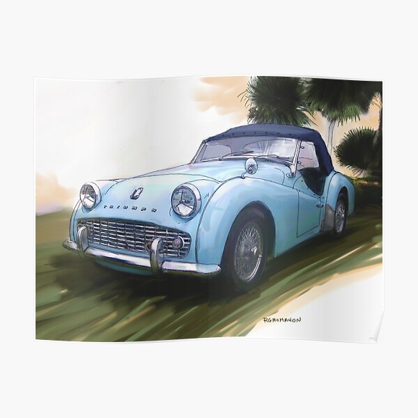 1960 Triumph TR3 Poster