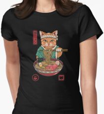 Neko Ramen Tailliertes T-Shirt