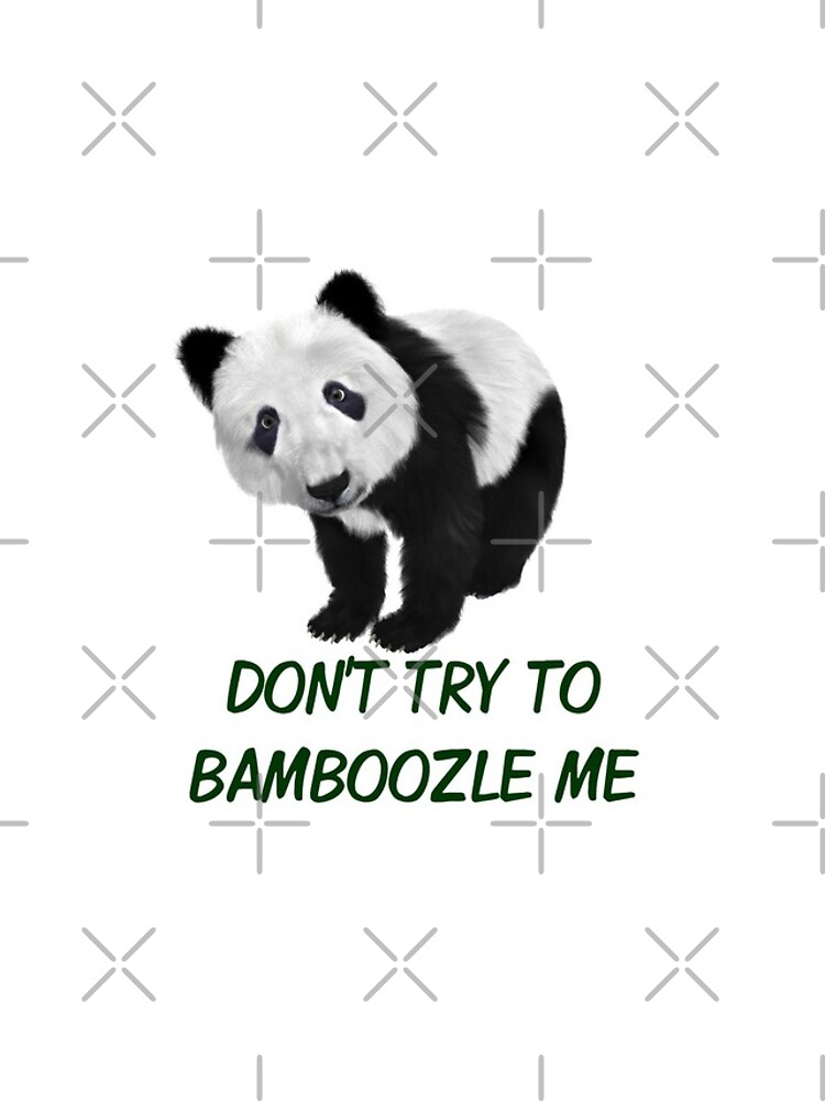 "Don't Try To Bamboozle Me Panda Puns" iPhone Case & Cover by