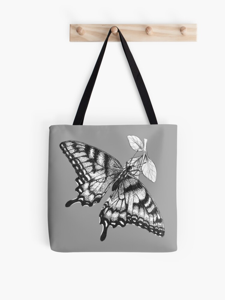 Hand Painted Monarch Butterfly Cotton Drawstring Pouch - Migratory