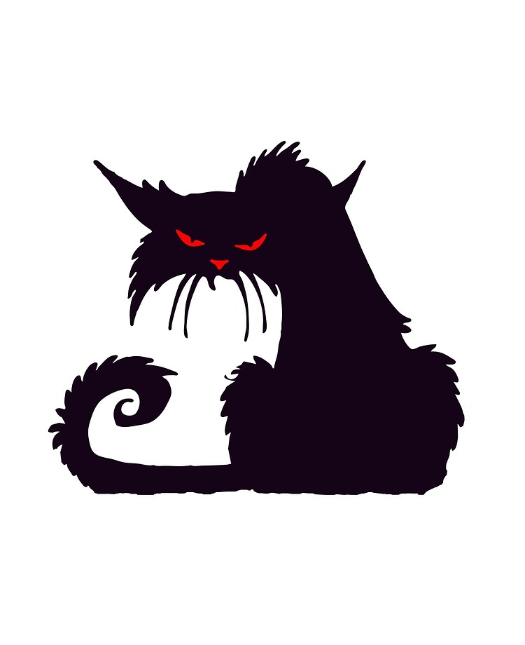 black grumpy cat