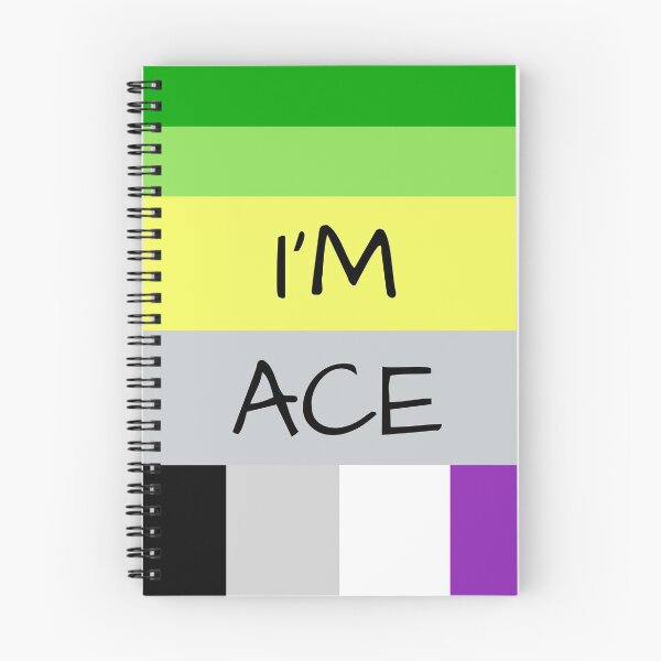 Item preview, AROMANTIC FLAG ASEXUAL FLAG I'M ACE ASEXUAL T-SHIRT designed and sold by asexualise.