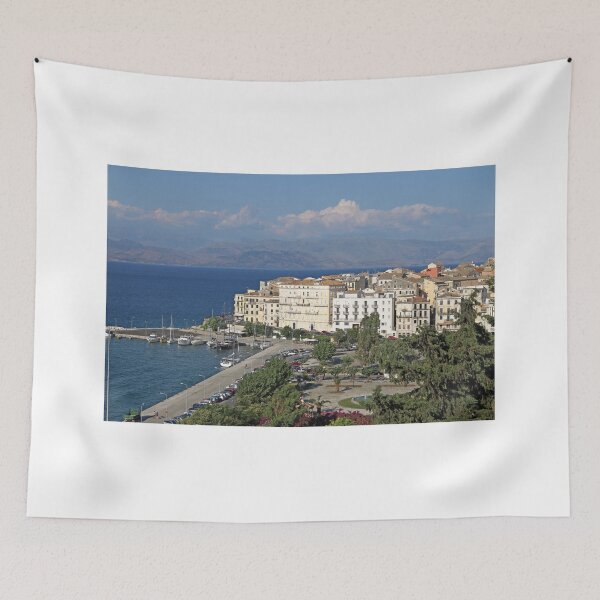 Item preview, Old port Corfu town Greece designed and sold by goceris.