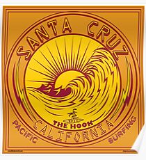Santa Cruz California Surfing Poster