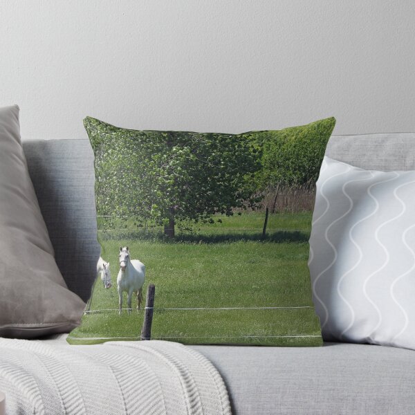 Item preview, Lipizzaner horses on green field spring season designed and sold by goceris.