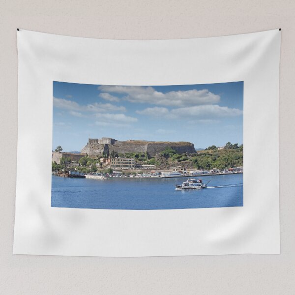 Item preview, New fortress and port Corfu town Greece designed and sold by goceris.