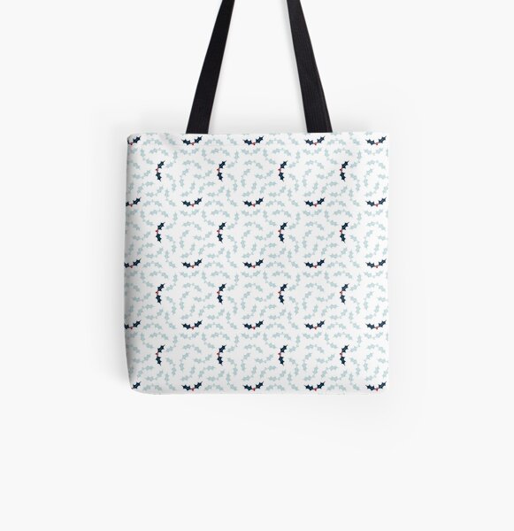 Cool Holly Pattern All Over Print Tote Bag