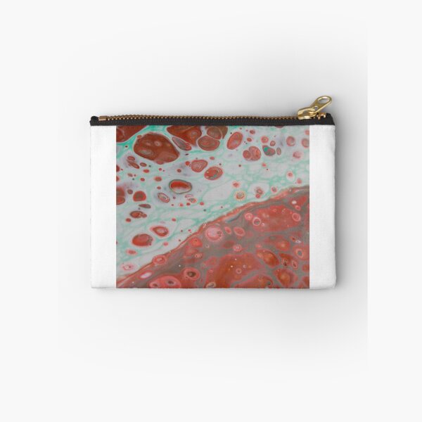 Item preview, Fluid art - Red, aqua, white designed and sold by themuseinspired.