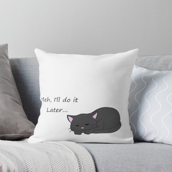 Item preview, Lazy Cat - Black designed and sold by EAguirreDraws.