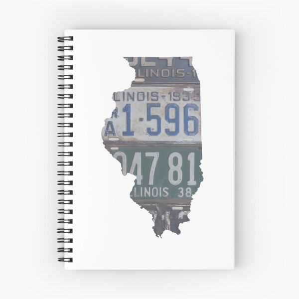 Item preview, Vintage Illinois License Plates designed and sold by Maren Misner.
