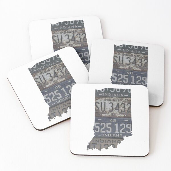 Item preview, Vintage Indiana License Plates designed and sold by Maren Misner.
