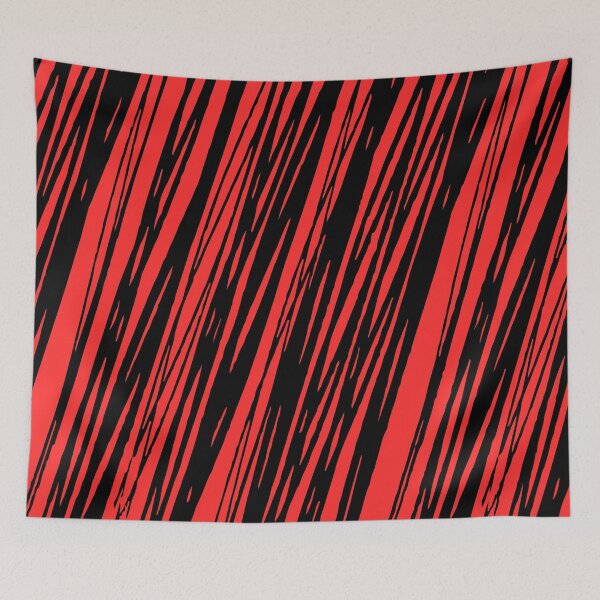 Item preview, Black lines on a red background pattern designed and sold by Kirill Berbetch.