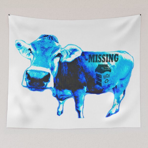 Item preview, Animal rights. Blue cow designed and sold by Leah Davis.