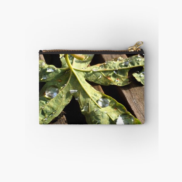 Item preview, Leaf with dew drops designed and sold by SaharV.
