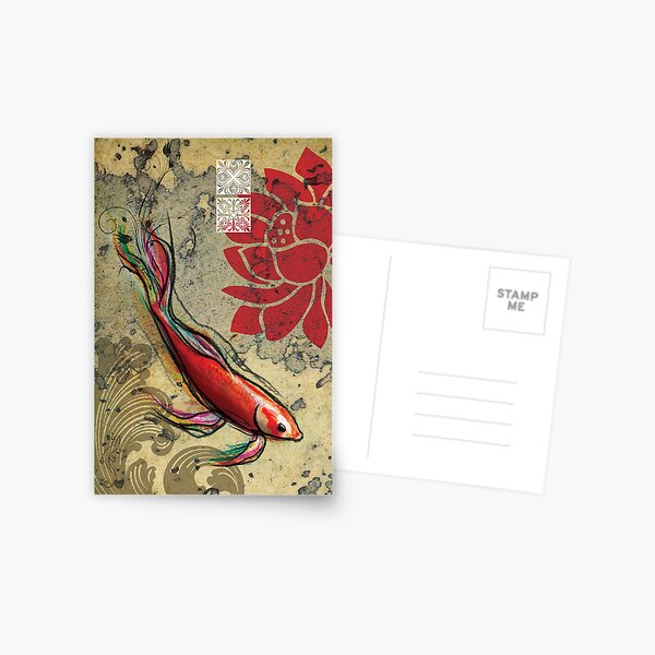 Item preview, The Lucky Fish- Mixed Media designed and sold by Narelle Craven.