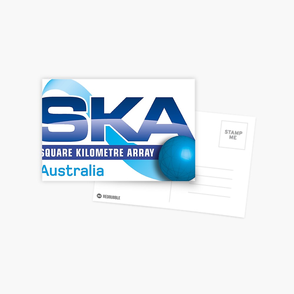 "Square Kilometer Array Australia New Logo" Postcard by Quatrosales