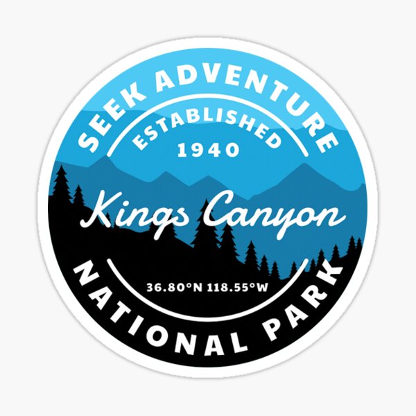Kings Canyon National Park Sticker Sticker