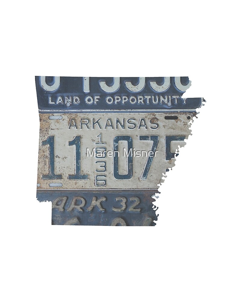 "Vintage Arkansas License Plates" by Maren Misner | Redbubble