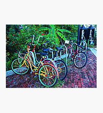 Key West bicycles Photographic Print