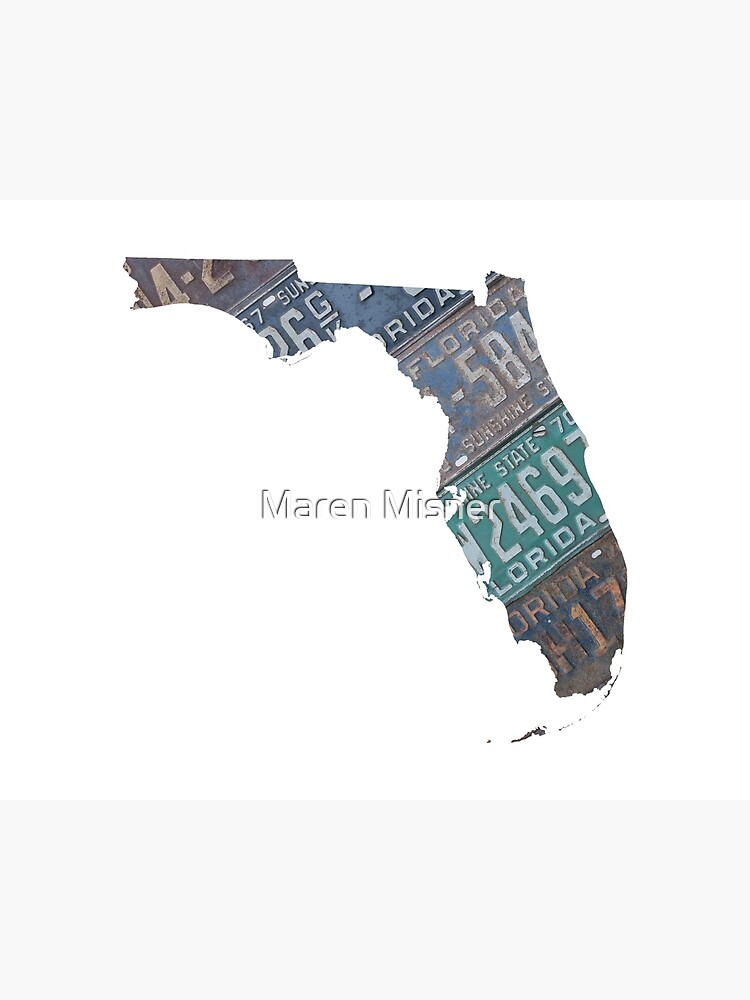 "Vintage Florida License Plates" Poster for Sale by marenmisner | Redbubble