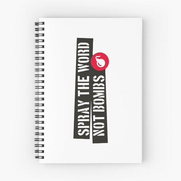 Item preview, "Spray the word, not bombs" designed and sold by Gerardo Antonio Guzmán León.