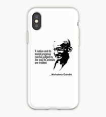 Animal Rights Mahatma Gandha iPhone Case
